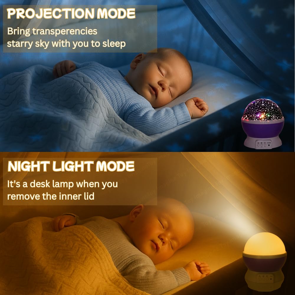 Star Projector Night Light (Assorted Color)