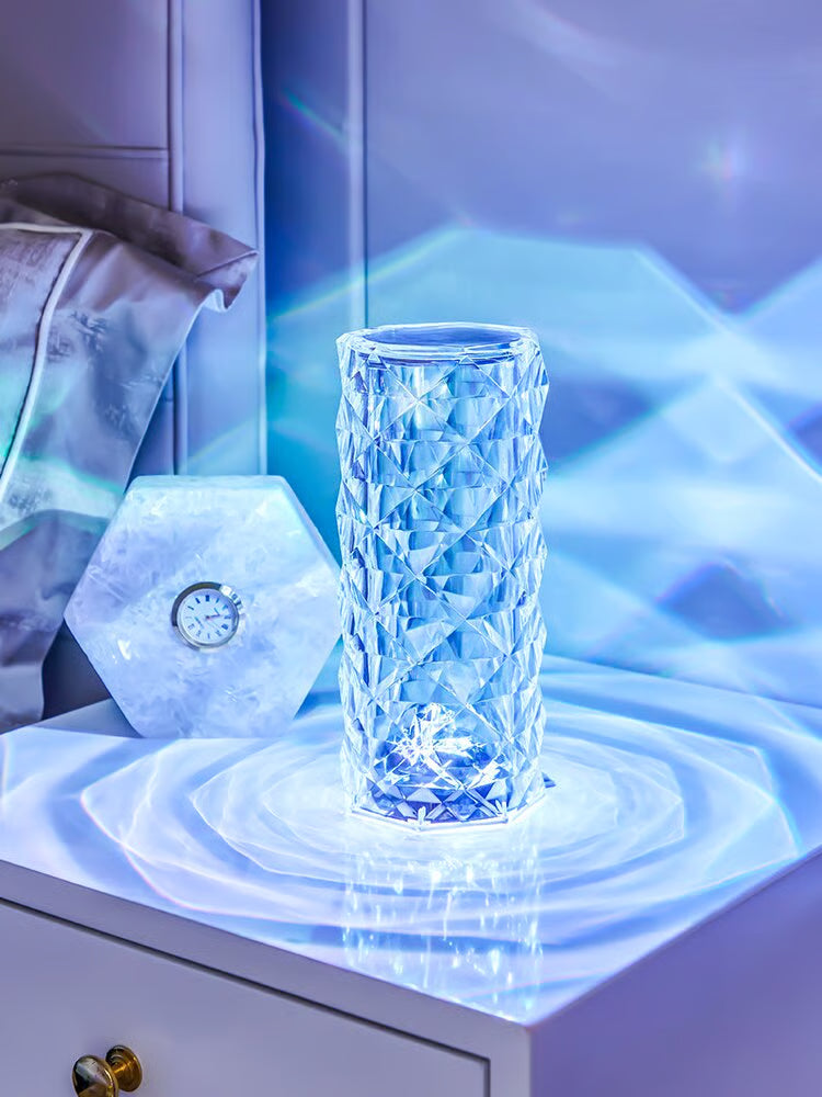 16 Color Changing Rose Crystal Diamond Table Lamp